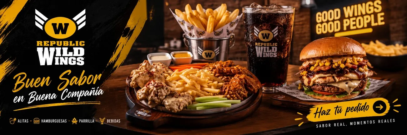 Republic Wild Wings - alitas, parrilla, hamburguesas y cócteles